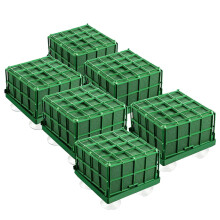 6Pcs Floral Foam Cage Flower Holder with Floral Foam and Suction Cup for Wedding Table Centerpiece Floral Arrangement