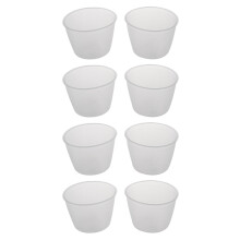 4X 2 Stueck Kunststoff 120 Ml Elektro-Herd Reis Messbecher Reis Tasse - Klar & Weiss