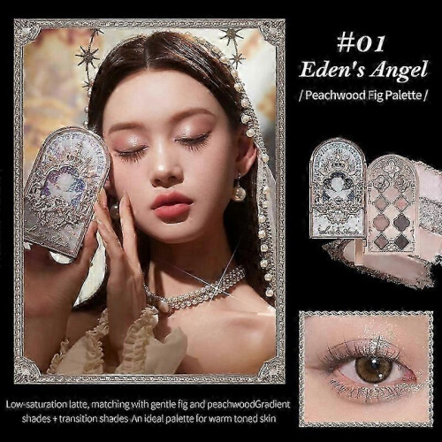 Παλέτα σκιών Little Angel Flower Knows Eyeshadow Palette με γκλίτερ για μακιγιάζ, μακρά 1