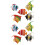 Artificial Multi-Colored Plastic Fish Ornament 10Pcs for Aquarium 1