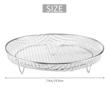 Fritadeira um Ar TrêS Racks Desidratadores EmpilháVeis Para Gowise Rack de Fritadeira um Ar de AçO InoxidáVel para Todos Os 4,2 - 5,8