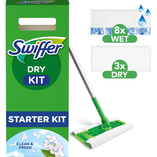 Kit de inicio 1 Mopa de limpieza +8 secas +3 húmedas 2