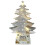 Mini Shiny Christmas Tree with Lights Desktop Ornament Card Set A 1