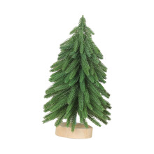 Snowless Flocked Artificial Miniature Xmas Tree for Tabletop Size L