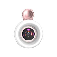 Phone Ring Light Clip 15X Macro Lens 3 Light Modes Close-up Fill Light