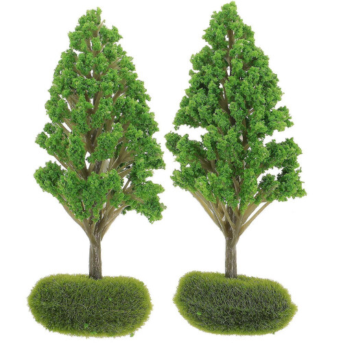 2Pcs Landscape Diorama Tiny Trees for DIY Sand Table Model Decor