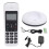 White Cordless Phone for Seniors Features Caller ID Call Blocking Backlit Display 1