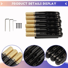 Brass Headless Guitar Bridges for 6 Strings Electric Guitar Headless Guitar Parts