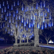 8-Tube 11.8in Waterproof MeteorShower Lights 192SMD2835 RainIcicle Xmas Party Wedding