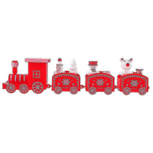 Holiday Christmas Train Set with Village Scene for Home Decoration