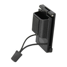 Fondina multi-radio professionale per cinture di pattuglia, facile accesso per soccorritori e personale di sicurezza.