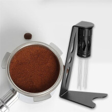 Espresso Stirrer Tool with Stand Professional 6 Pins Clump Disperser for Coffee Stirrer Espresso Tool for Home Kitchen