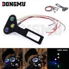 Motorradzubehör Modifizierte Instrumentenanzeige LED-Blinker Fernlicht Leerlauf Lenkungsanzeige