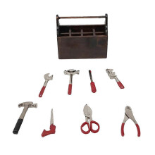 1Set Tiny House Repair Toolbox with Accessories