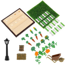 1Set Plastic Miniature Farm Props for Dollhouse Sand Table Toys