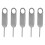Compact Durable 5-Piece Burr-free SIM Ejector Needles for JH8 Cellphone Use 1