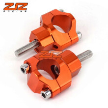 (Blue)Compatible Off-Road Motorcycle Direction Handlebar Universal Cnc Aluminum Seat Installation Aluminum