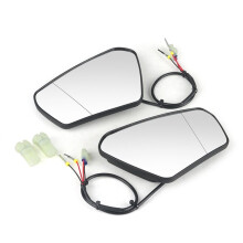 Motorcycle High-Definition Rearview Mirror Turn Signals Rearview Mirror for  Gold Wing Tour DCT Airbag 18-25 White