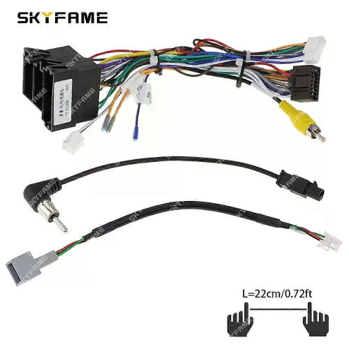 Gilt für 16-poligen Kfz-Kabelbaumadapter, Canbus-Box-Decoder, Android-Radio-Stromkabel für Geely Emgrand 2