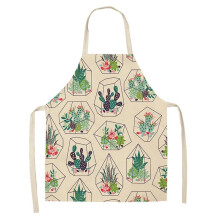 Multicolor Cactus Print Kitchen Apron, Waterproof, Multiple Sizes, Oil-Proof Stain-Resistant, Essential for Home Cooking