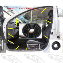 Compatible Vios Vios 2008 2009 -2011 Door Seal Strip Door Frame Body Seal Strip Waterproof Seal Strip