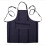 (Brown) Pufo Simple Kitchen Apron, Cooking Apron, Universal Size, Navy Blue 1