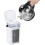 White USB Portable Cooling Fan, Mini Desktop Air Cooler, Misting Fan 5