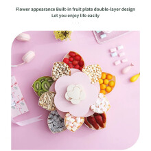 Stackable Snacks Organizers With Phone Holder And-Pink DU