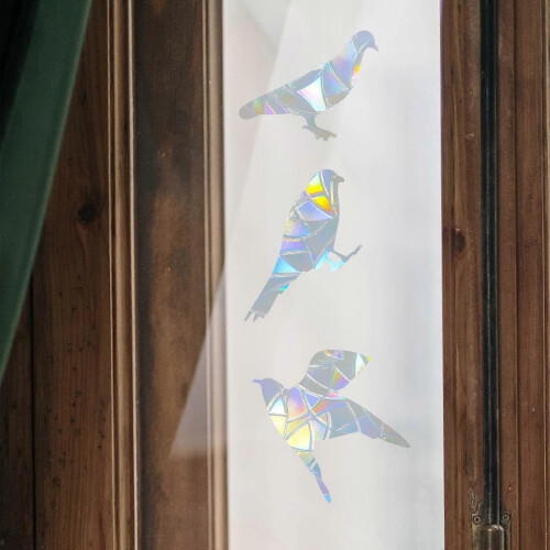 20pcs Bird-Shaped Anti-Collision Window Decals for Bird Strike Prevention 2