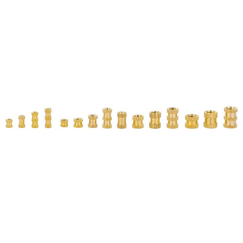 990 Pcs Brass Threaded Insert Nuts M2 M3 M4 M5 Female Thread Knurled Nut Inserts Embedment Nut for 3D Printing Part 2