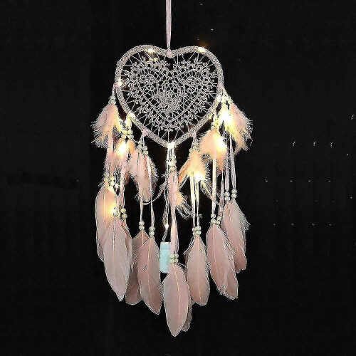 Bohemian Handmade LED Wall Hanging Romantic Decor, White with Lights 1