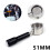 2X 51MM Coffee Bottomless Portafilter for  EC680/EC685 Filter Replacement Filter Basket Coffee Accessories 2