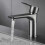 Rubinetto miscelatore monocomando in acciaio inox per acqua calda e fredda per bagno. 5