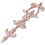 appliques décoratives d'angle en bois sculpté non peint, 25 x 6 cm 4