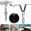 Rain Chain Gutter Adapter, Black V-Shaped with S-Hook, Rain Chain Hook for 1-Piece Kit 3
