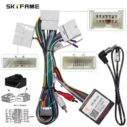 Gilt für 16-poligen Kabelbaumadapter, CAN-Bus-Box-Decoder, Android-Radio-Stromkabel für Renault 1