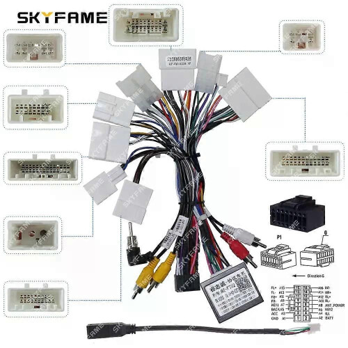 Gilt für Kfz-Kabelbaumadapter, CAN-Bus-Box-Decoder, Android-Radio-Stromkabel für Toyota Prius 1