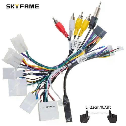 Simplesoft Kfz-Kabelbaumadapter Canbus-Box-Decoder Android-Radio-Stromkabel für Toyota-Serie 2
