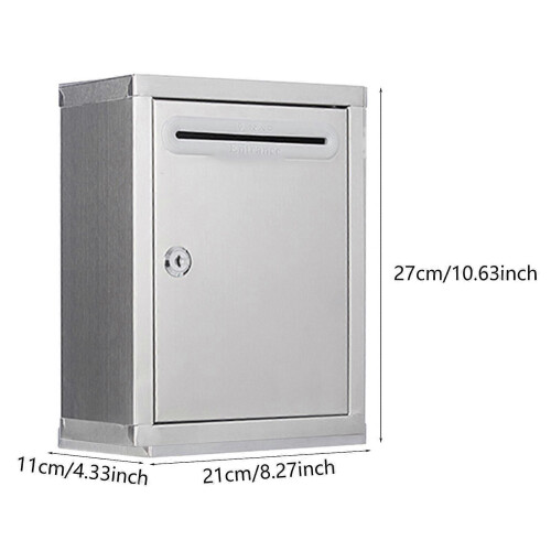 Heavy Duty Wall Mount Mailbox Drop Box for Home Office Classroom Use 1