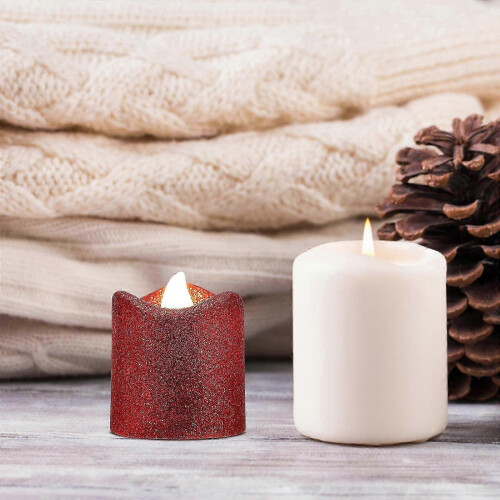 Ensemble de 24 lampes à bougies électriques Wave pour la décoration intérieure 1