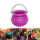 12pcs Mini Purple Halloween Cauldron with Handle, Witch Pot Candy Holder 5
