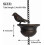 Outdoor Rain Chain Decorative Gutter Downspout, Bird Mobile Gift 60cm 3