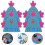 Blue Easter Egg Holder 16Pcs with Chick Design for Party Use 2