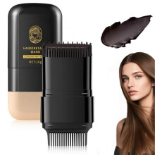 Hair Root Touch Up Stick Waterproof 2in1 Dye with Comb Gray Cover Up for Women and Men Black Brown