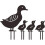 4er-Pack Metallenten-Gartenstecker, tierförmige Gartendekoration 5