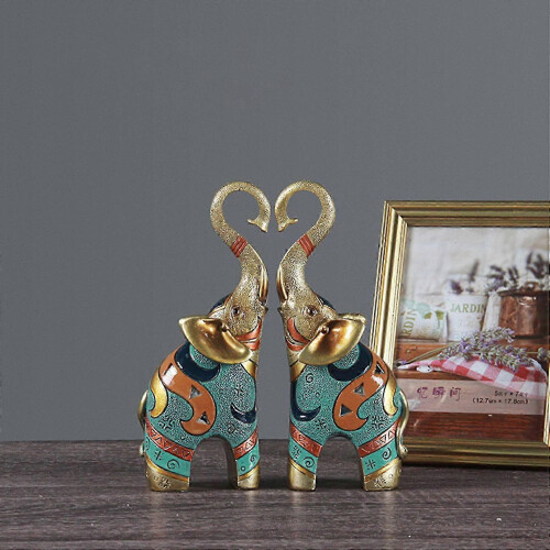 Ensemble de figurines décoratives Feng Shui en forme d'éléphant 1