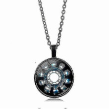 Collar con colgante de reactor de arco para hombre, el mejor regalo para amigos, color negro.