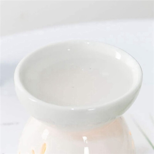 2X Ceramic Diffuser Candle Burner Ceramic Burning Essential Oils Diffusers Aromatic Lamp -Love 1