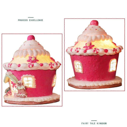 LED-julepepperkakehuslys, pepperkakehusdekorasjon 1