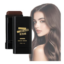 Hair Color Touch Up Stick Black Brown, Waterproof Root Concealer for Gray Hair with Comb